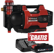 Einhell Aquinna Hauswasserwerk mit Batterie, Ladegerät und zusätzlicher Batterie