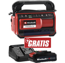 Einhell Pressito 18 Volt Hybrid Kompressor mit Akku-Ladegerät und Akku gratis