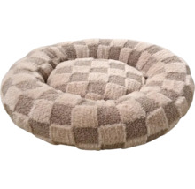 Hunde- oder Katzenbett mit Schachbrettmuster