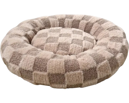 Hunde- oder Katzenbett mit Schachbrettmuster