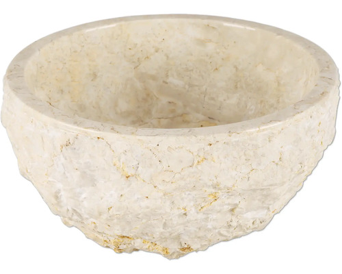 Differnz Aufsatzwaschbecken Asti 38 x 38 cm Marmor beige 36.102.44 Waschbecken aus Naturstein