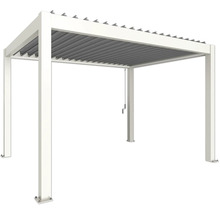 Freistehende Pergola mit verstellbaren Lamellen