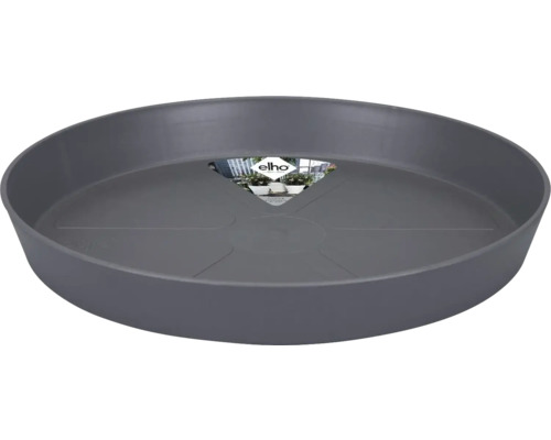 Blumentopf Untersetzer Elho Loft urban Kunststoff Ø 21 cm H 3 cm anthrazit Pflanzenuntersetzer aus Kunststoff