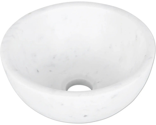Aufsatzwaschbecken aus Marmor in runder Form