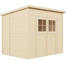 Holzgartenhaus mit Doppeltür und Fenster