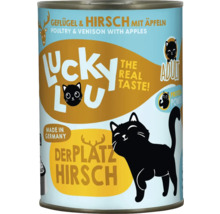 Lucky Lou Katzenfutter Geflügel und Hirsch mit Äpfeln Dose
