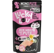 Lucky Lou Mono Pute Katzennahrung im 125-Gramm-Beutel