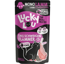 Lucky Lou Mono Lamm Katzenfutter, 125 Gramm Packung
