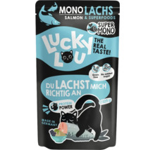 Lucky Lou Mono Lachs Katzenfutter im Beutel