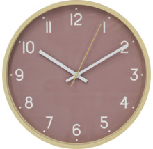 Runde Wanduhr mit Ziffernblatt und Holzrahmen