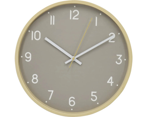 Runde Wanduhr mit Ziffernblatt und Zeitanzeige