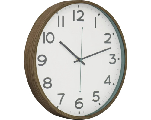 Wanduhr mit Holzrahmen und Ziffernblatt