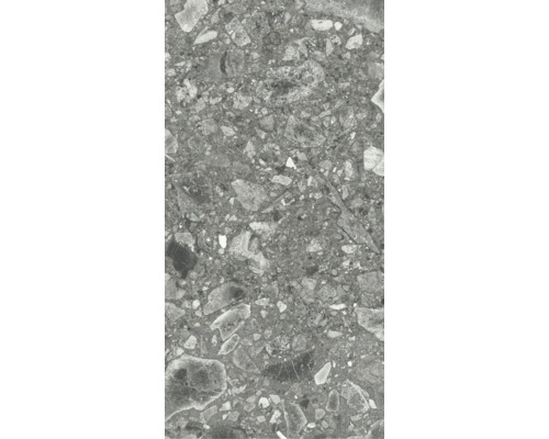 Graue Feinsteinzeugfliese mit Steinmuster