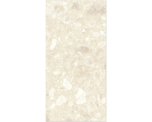 Nahaufnahme einer Bodenfliese mit Steinmuster