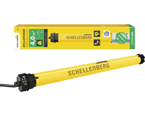 Rohrmotor STANDARD Mini 6 Nm Schellenberg 20106 Zugkraft 15 kg Schellenberg Rollladenmotor mit Verpackung