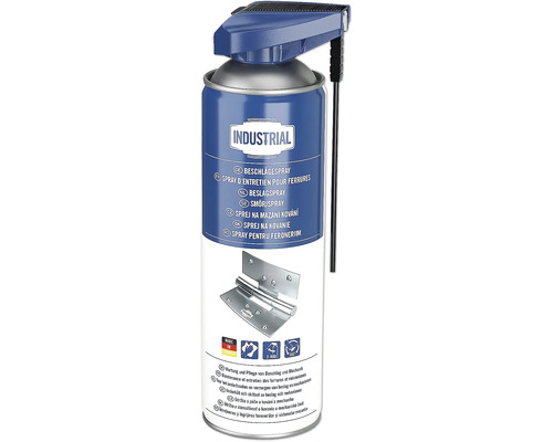 Beschlägespray in einer Dose mit Sprühkopf und Schlauch