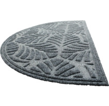 Halbrunde Fußmatte mit Pflanzenmuster