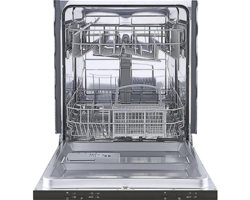 Geöffneter Geschirrspüler mit Geschirrkörben