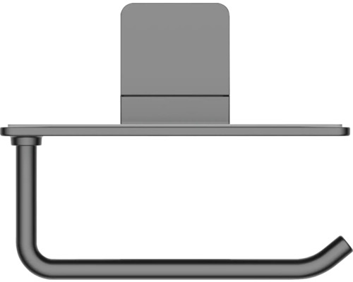 SENTO Toilettenpapierhalter Doppelpfosten – Wandmontage, Metall, Mattschwarz