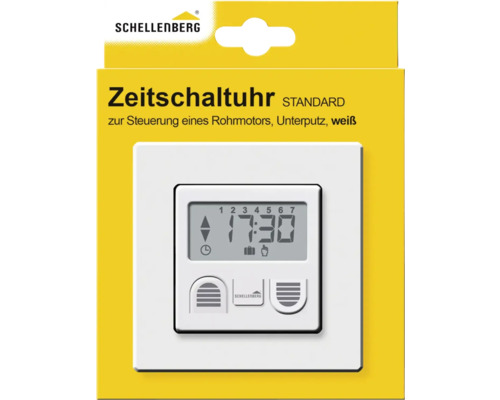 Schellenberg Zeitschaltuhr zur Steuerung eines Rohrmotors