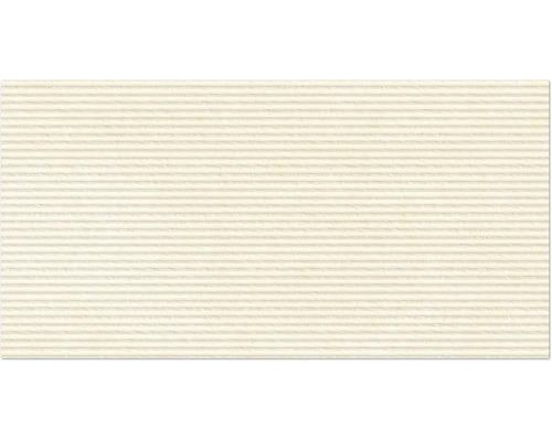 Muster zur Fliese Manhattan struktur warm matt 20 x 30 cm Dekorative Wandfliese mit horizontal geriffelter Struktur