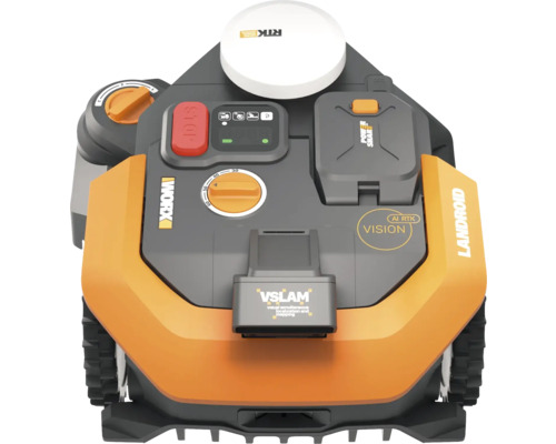Worx Landroid Mähroboter mit RTK Modul und VSLAM Technologie
