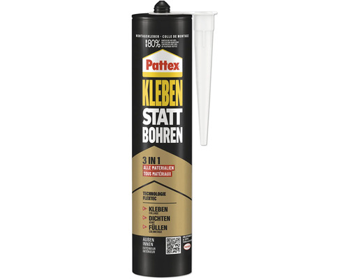 Pattex Montagekleber Kartusche zum Kleben statt Bohren