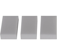 Drei Melaminharz Schwämme zum Reinigen