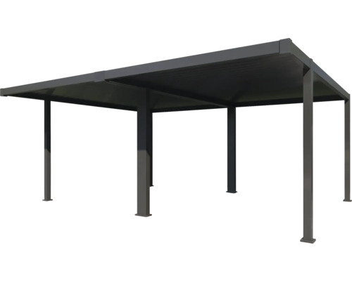 Pavillon mit rechteckigem Dach und Stützpfosten