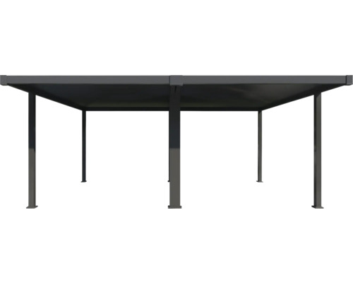 Pavillon mit rechteckigem Dach und sechs Stützpfosten