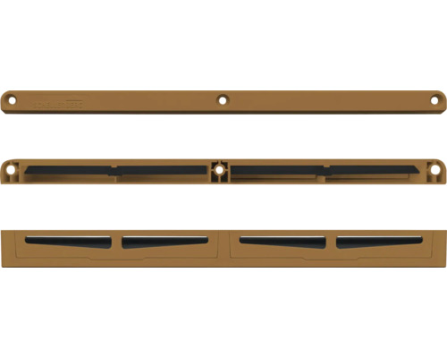 Schallberger Lüftungsprofile aus Kunststoff, drei Ansichten