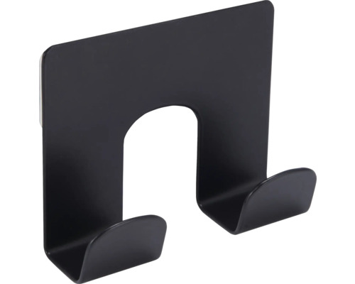 Schwarzer Türhänger für Kleidung