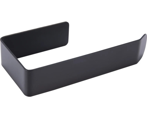 Schwarzer Papierrollenhalter zur Wandmontage