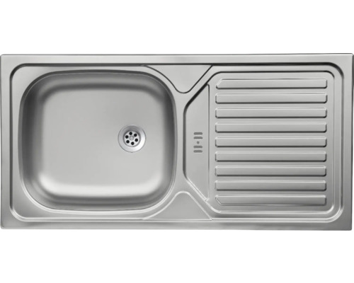 Edelstahlspüle mit Abtropffläche