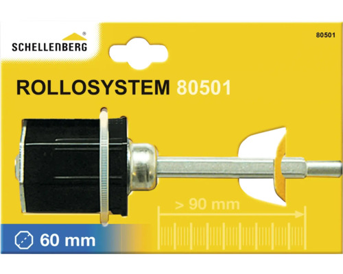 Schellenberg Rollladensystem 80501 mit 60 Millimeter Durchmesser und über 90 Millimeter Länge