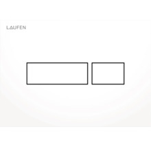 Laufen Logo und Schemazeichnung für eine WC-Betätigungsplatte