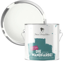 Dose mit weißer Miss Pompadour Wandfarbe