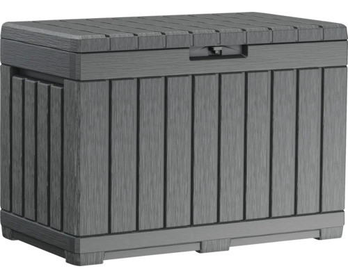 Aufbewahrungsbox Keter Kentwood 82,3 x 45,7 x 57,7 cm grau Graue Gartenbox mit Deckel