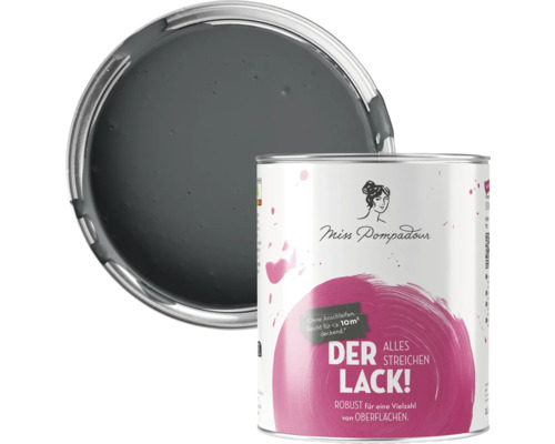 Miss Pompadour Lackfarbe in Dose mit geöffnetem Deckel