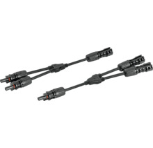 Zwei Solarstecker Y-Verbindungsstücke für die Parallelschaltung von Solarmodulen