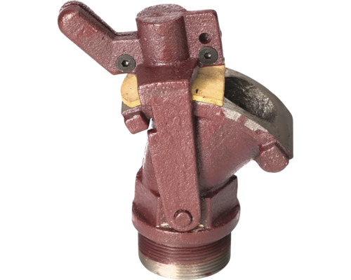 Gartensprenger aus Metall mit Hebel