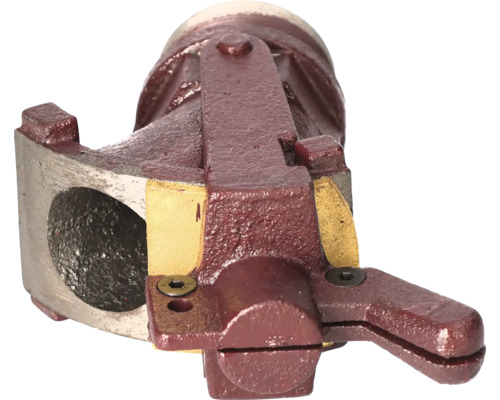 Metallische Armatur mit Hebel und Anschlussöffnung