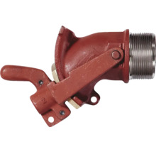 Absperrklappe aus Metall mit Gewindeanschluss