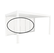 Pergola mit Glasschiebewänden