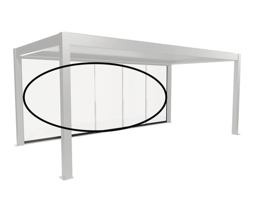 Pergola mit Glasschiebewand