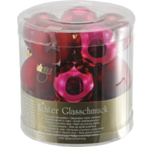 Verpackung mit Christbaumkugeln aus Glas