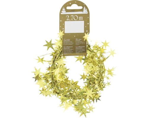 Lametta Sternform 2,70 Meter, Dekoration