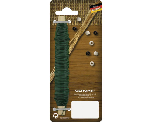 Blumendraht 22 Gauge, 38 Yards (ca. 35 M) – Flexibel & Stabil Für Kränze, Deko & Basteln (silber)