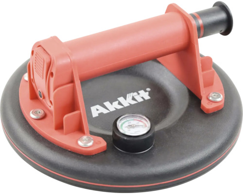 Akkit Pumpsaugheber für Fliesen bis 130 kg inkl. Manometer für eine präzise Kontrolle des Vakuums Akkit Saugheber mit Manometer