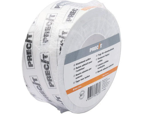 Rolle mit 60 Millimeter mal 25 Meter starkem Klebeband für den Aussenbereich